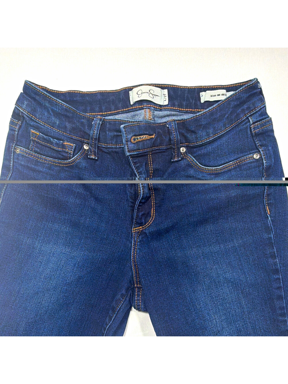 Jessica Simpson Skinny Jeans Teens Regular Size 4 Blue Medium Wash Stretch